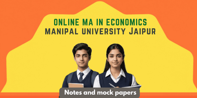 MA Economics Study Materials