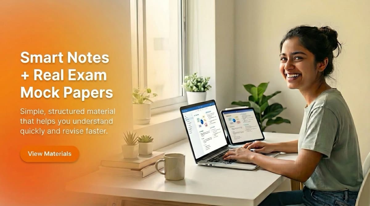 Smart notes and mock papers for exam preparation