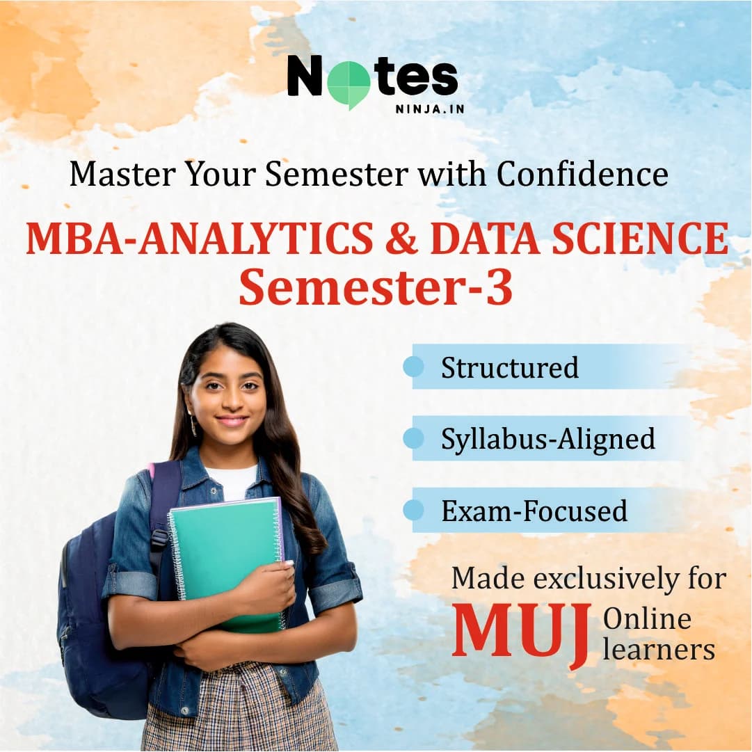 MBA SEM 3 - ANALYTICS AND DATA SCIENCE