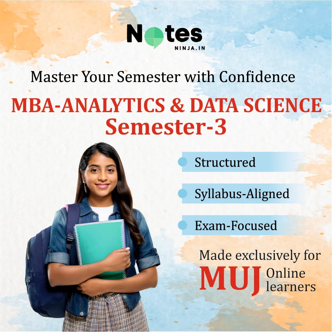 MBA SEM 3 - ANALYTICS AND DATA SCIENCE