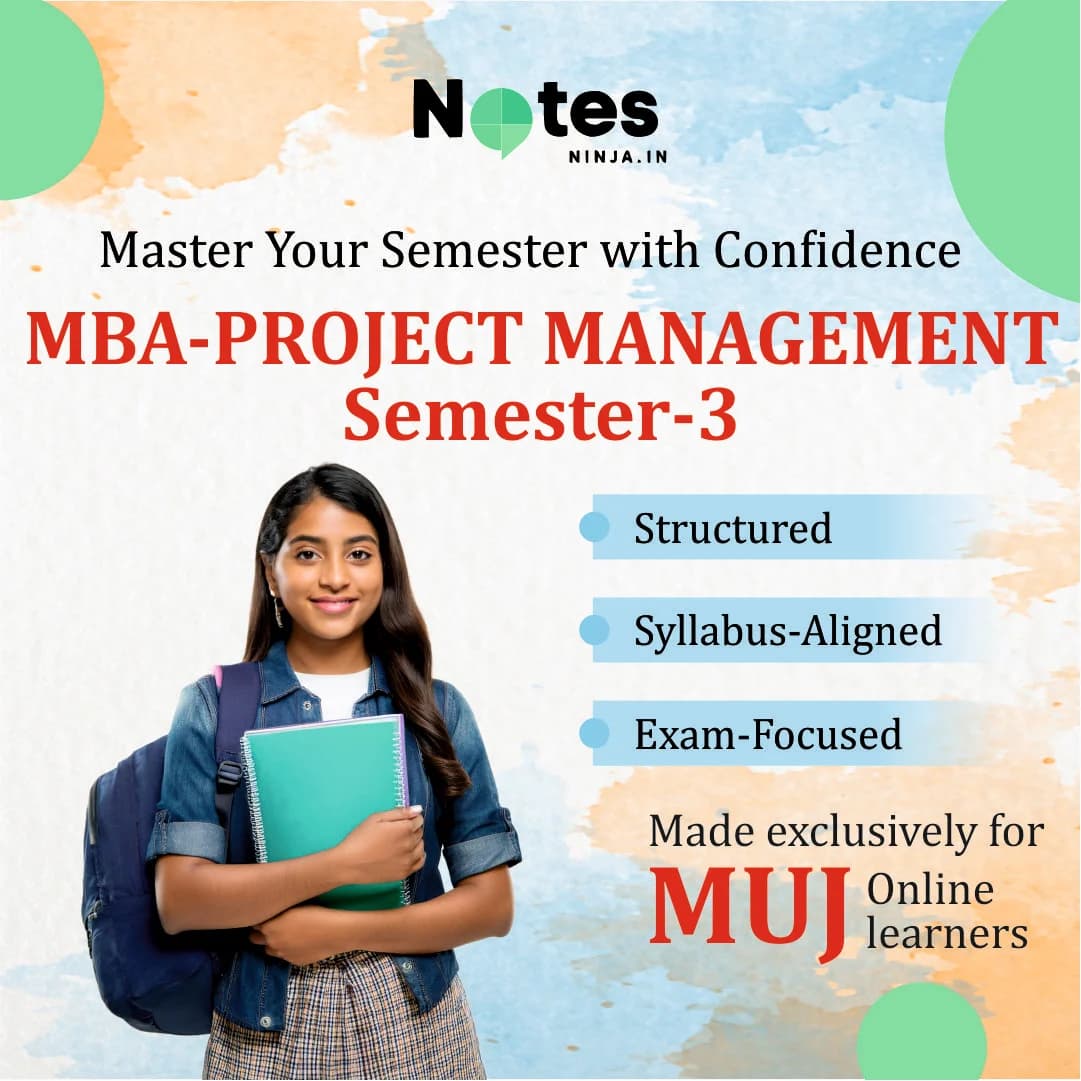 MBA SEM 3 – PROJECT MANAGEMENT