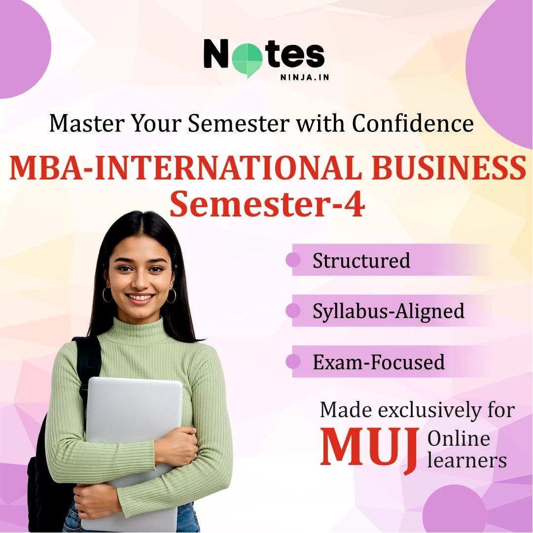 MBA SEM 4 – INTERNATIONAL BUSINESS